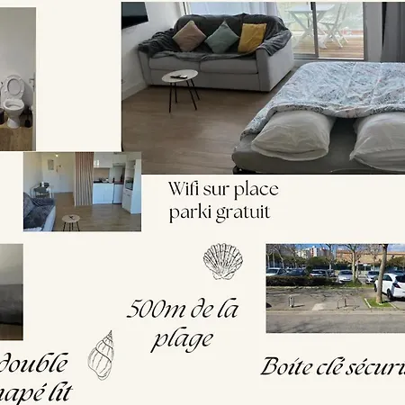 Joli Parking Free, Wifi 7min Airport Carnon-Plage